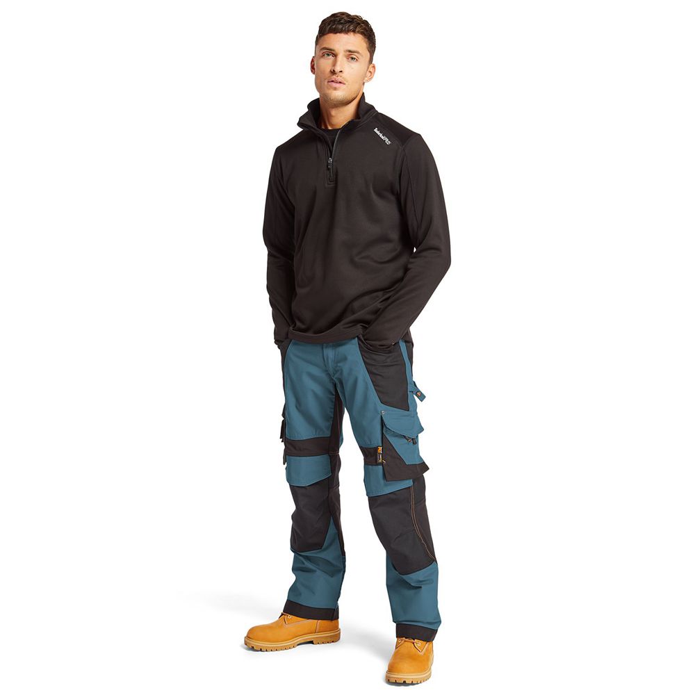 Pantaloni Timberland Barbati Albastri/Negrii - Pro® Interax Work - Romania - FUTWOH435